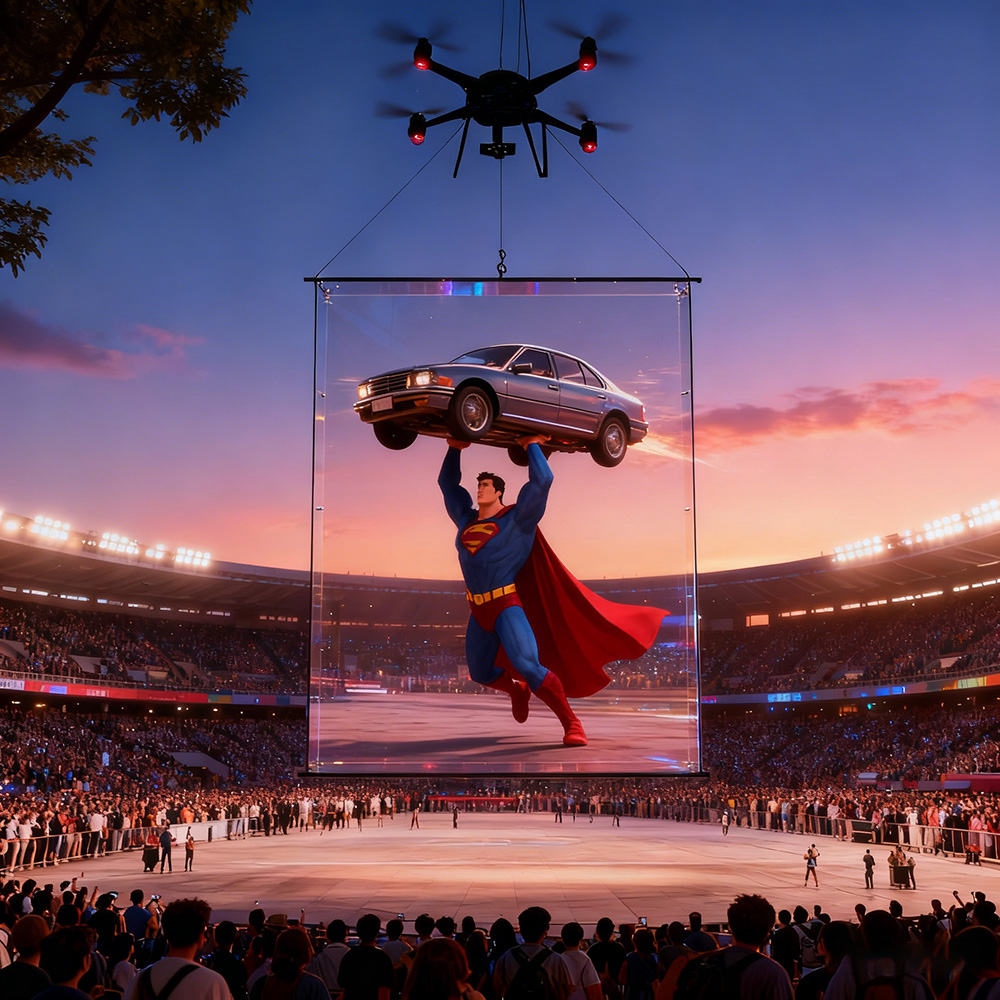 Creative Flexible LED Film Crystal Scree