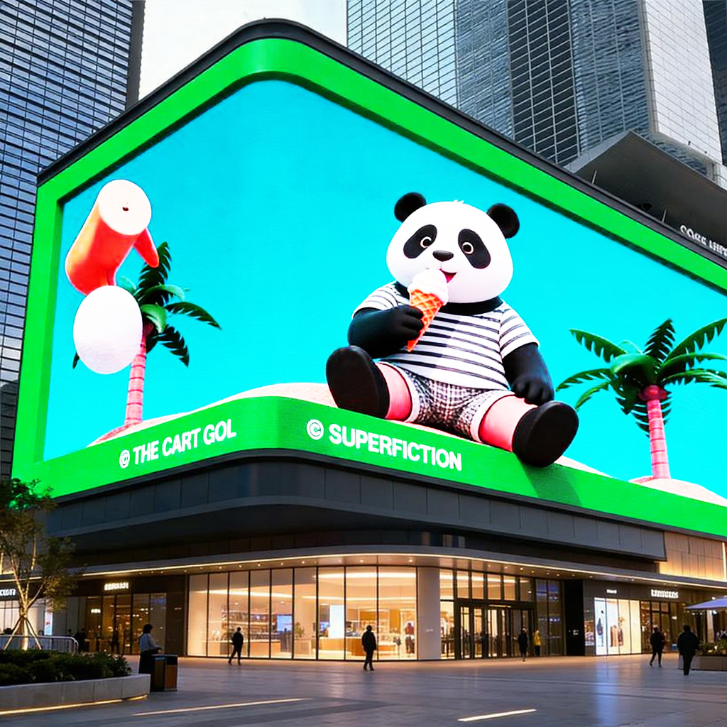 Wall Mounted Seamless Splicing Curved LE