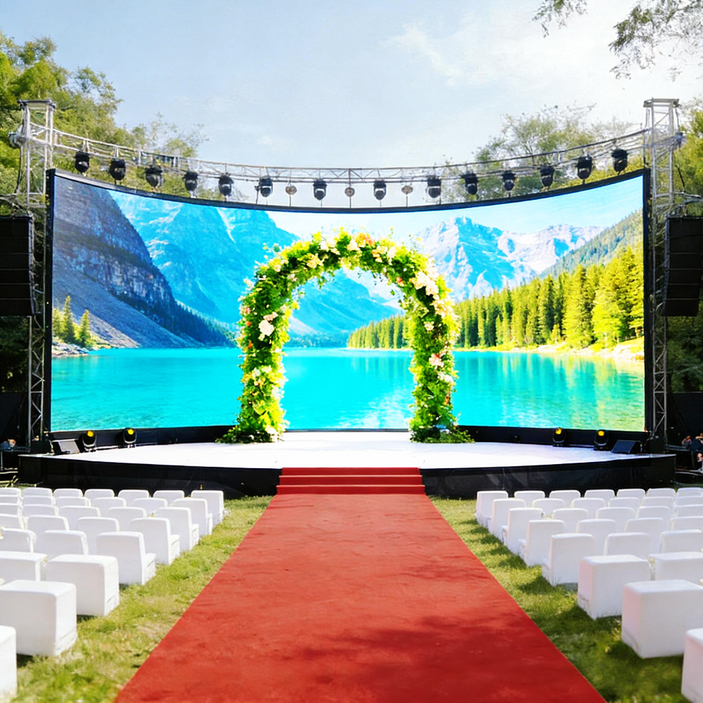 Stage Backdrop Flexible Led Wall Display