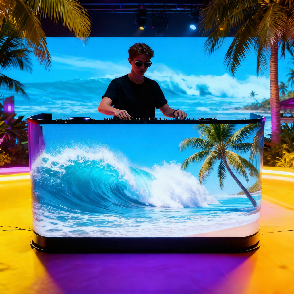  Portable Dj Booth Table with Wheels