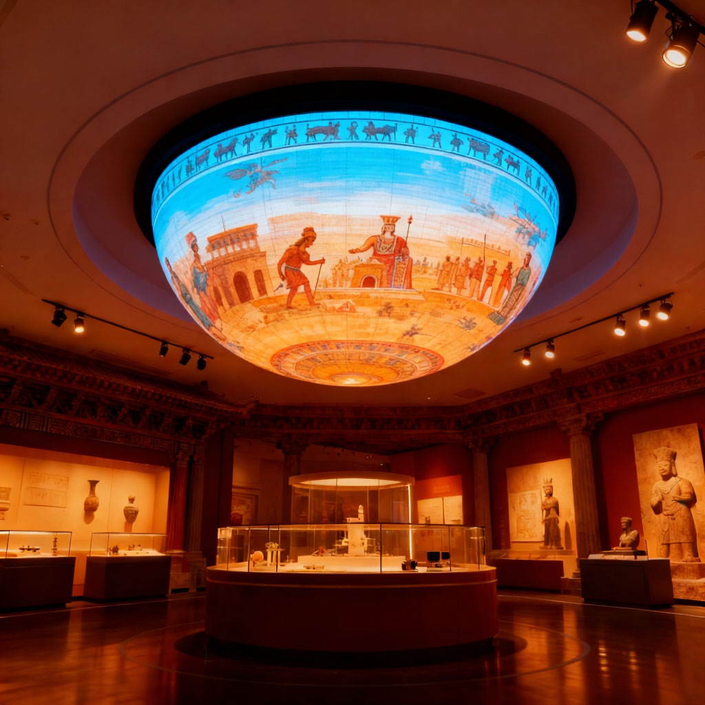 Full Color Half Sphere Screen 