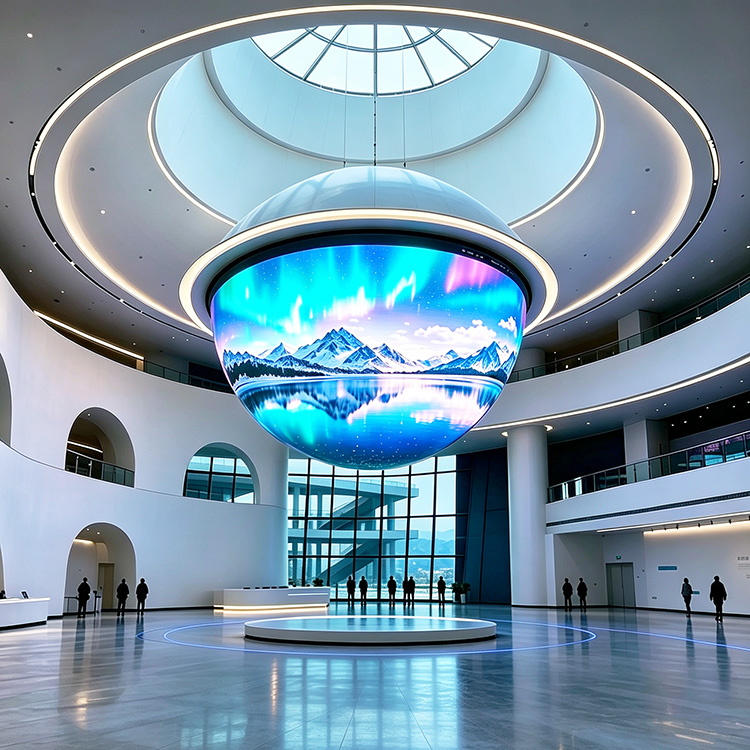 Full Color Half Sphere Screen Display